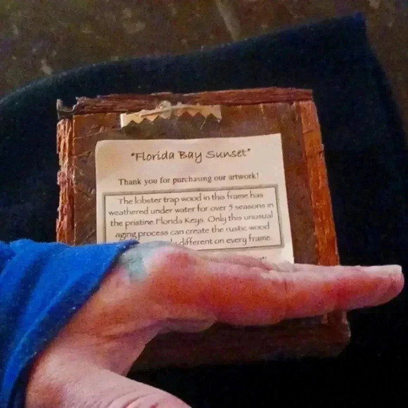 Lobster trap "sunset by the bay" art piece...one of a kind.. - Picture 4 of 4